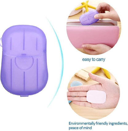 3 Pcs Portable Disposable Mini Scented Paper Soap