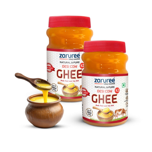 Organic Desi Cow A2 Ghee 500ml - Pack of 2