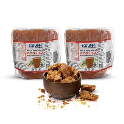 Chemical-Free Jaggery Block - 500g Pack of 2