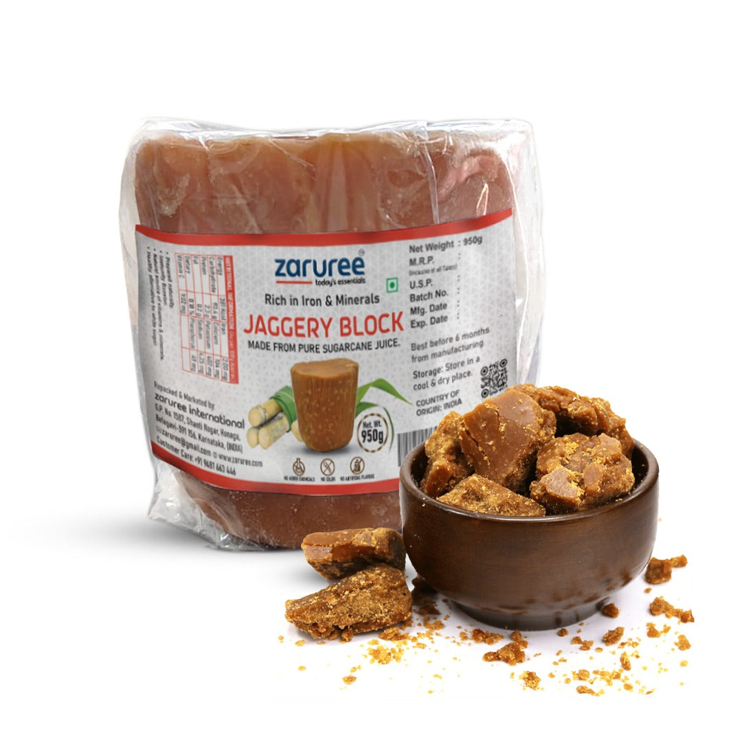 Chemical-Free Jaggery Block - 950g