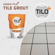 TILO+ Cementious Grout 1Kg - Tile Adhesive and Floor Adhesive (Pack of 2) (Ivory)