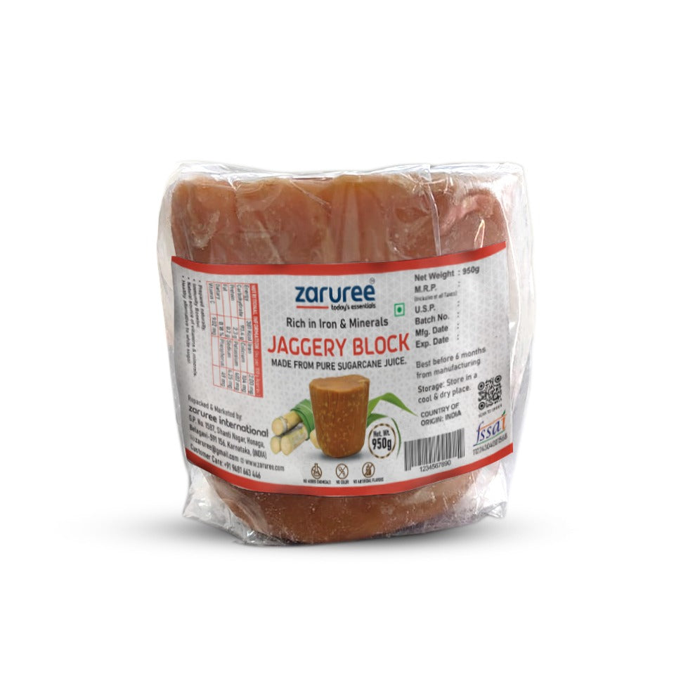 Chemical-Free Jaggery Block - 950g