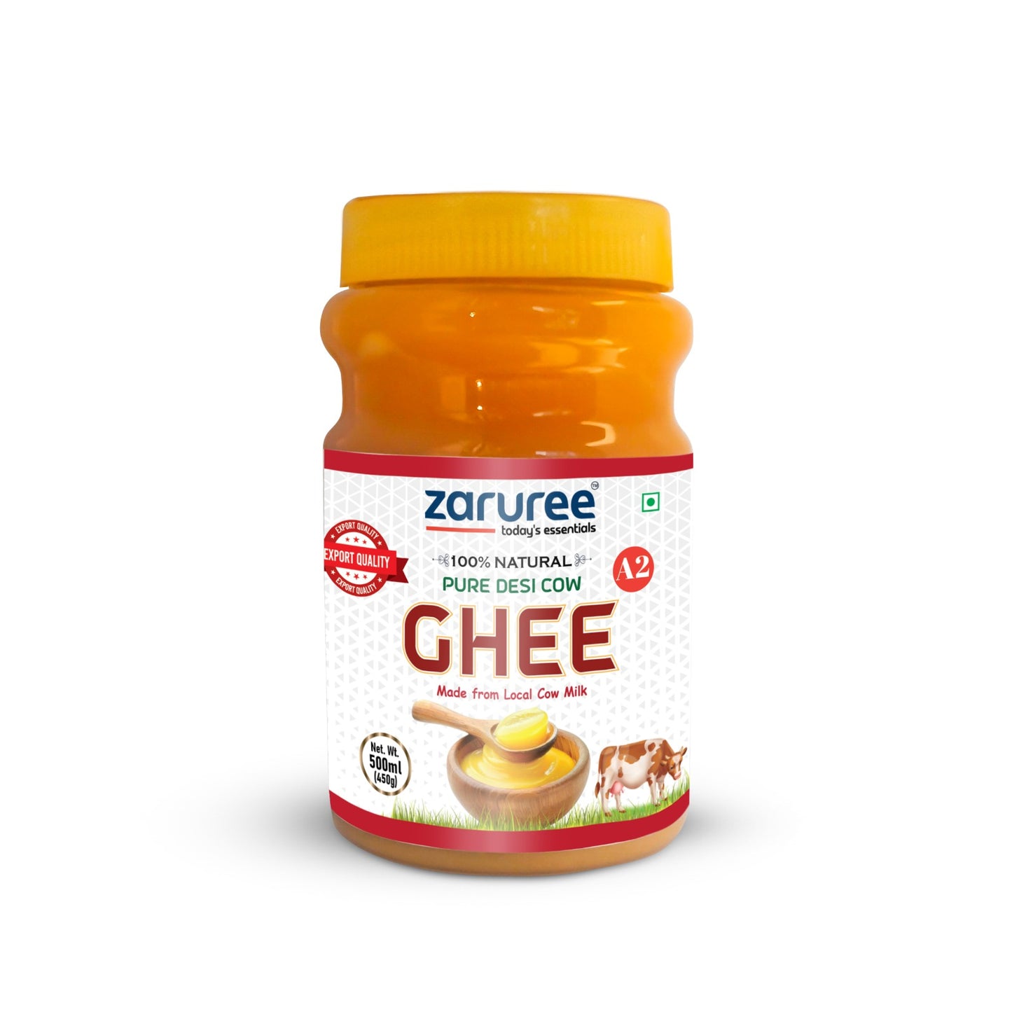 Organic Desi Cow A2 Ghee 500ml