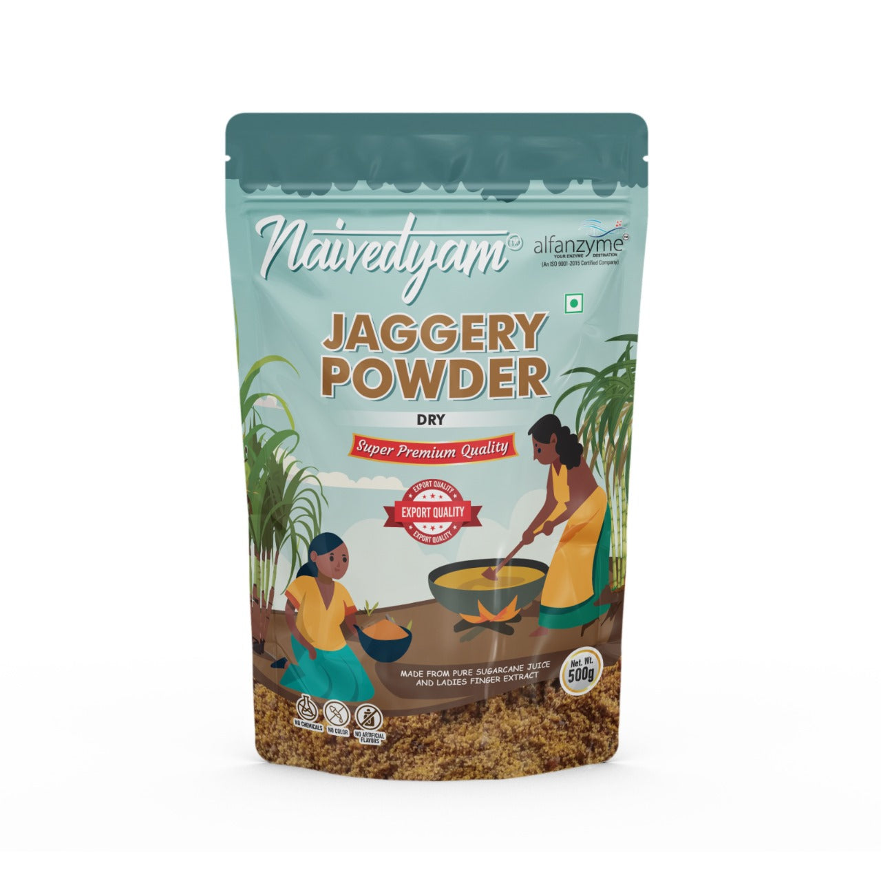 Chemical Free Jaggery Powder 500gm Pouch